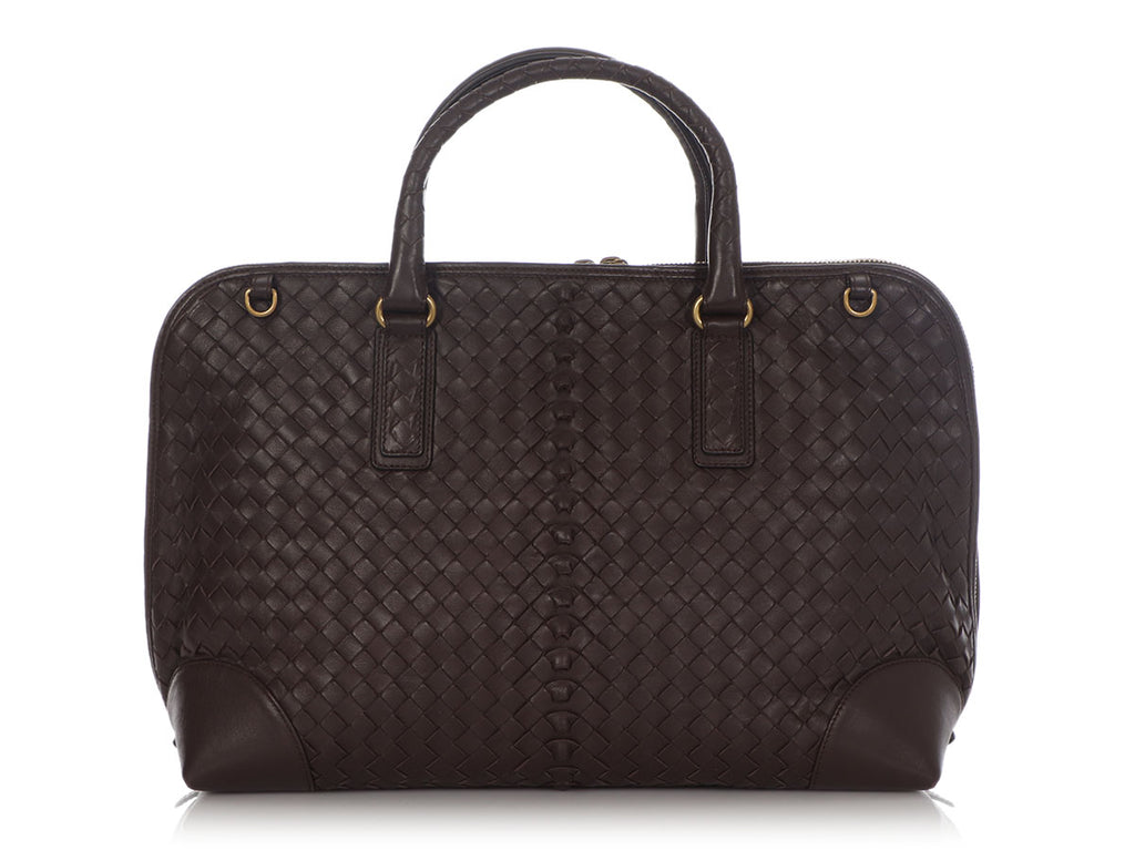 Bottega Veneta Coffee Top Handle Bag