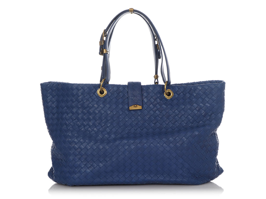 Bottega Veneta Large Blue Capri Tote