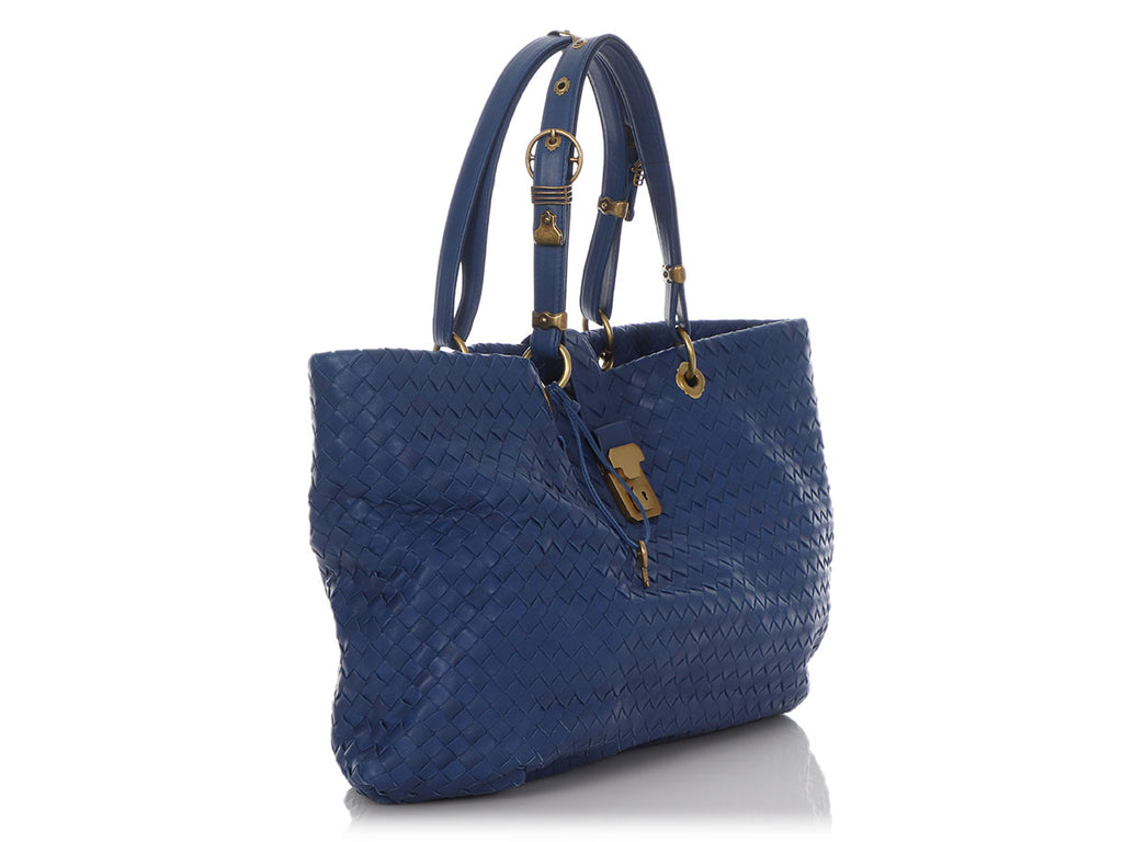 Bottega Veneta Large Blue Capri Tote