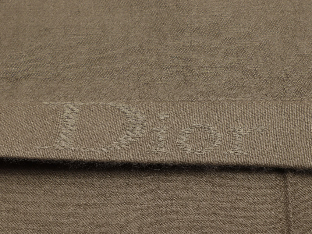 Dior Olive Cashmere Silk Shawl