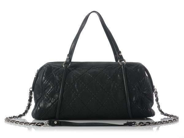 Chanel Iridescent Black Boston Bag