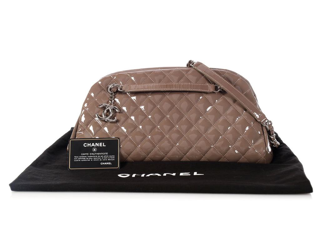 Chanel Medium Taupe Just Mademoiselle Bowling Bag