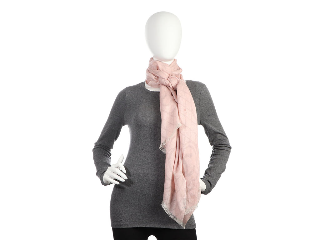 Chanel Pink Camellia Stole