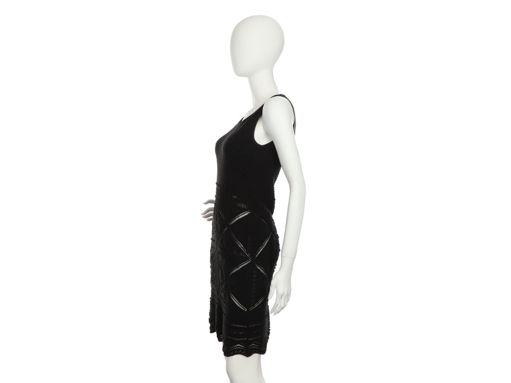 Chanel Black Cotton Knit Sleeveless Dress