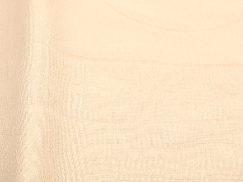 Chanel Sheer Cream Stole