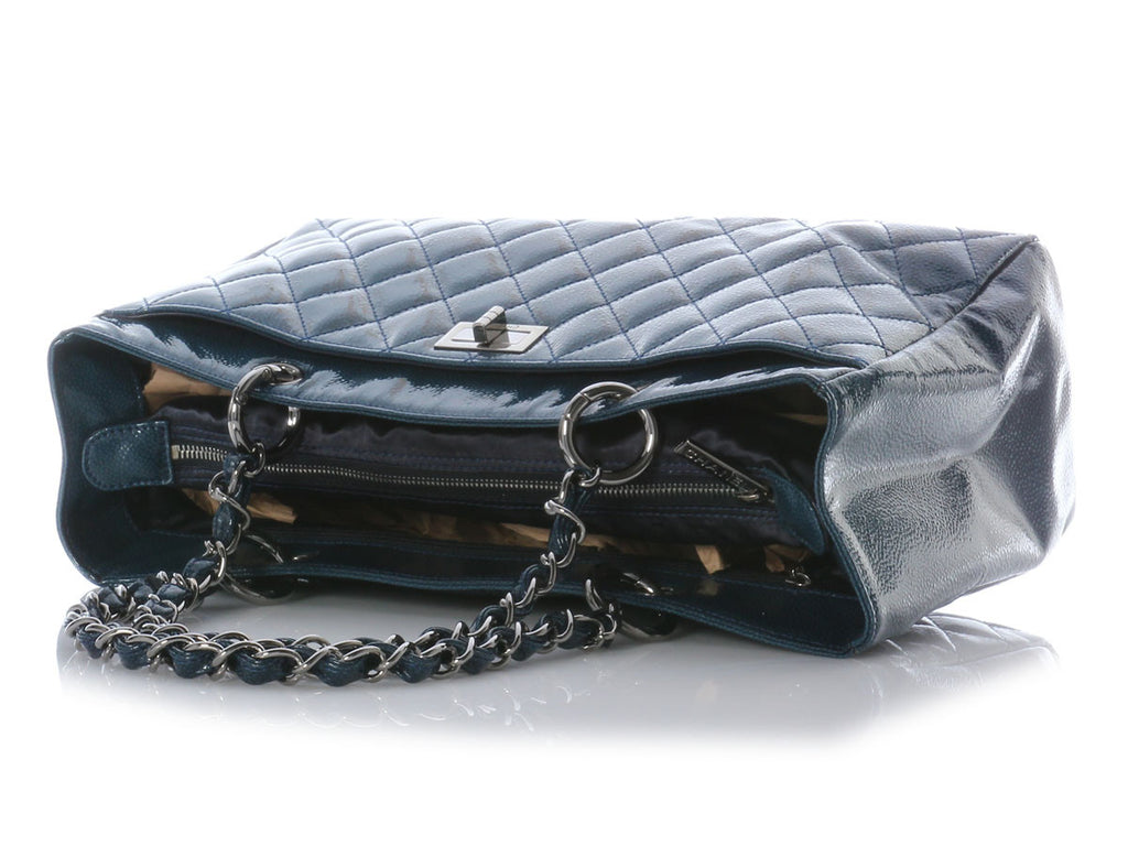 Chanel Blue Diamond Shine Reissue Shopper