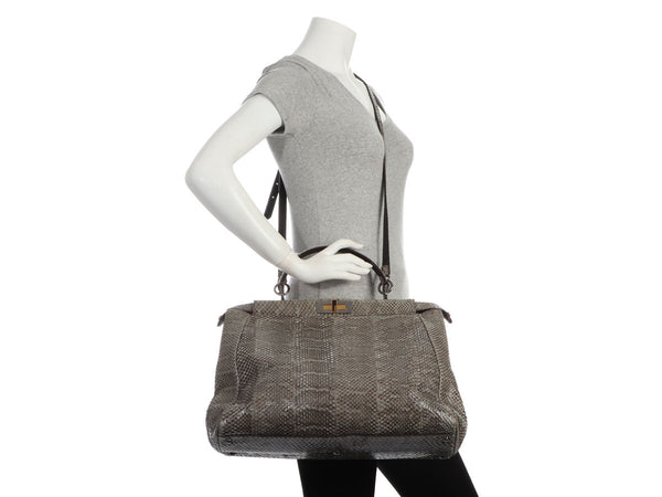 Fendi Large Python Peekaboo