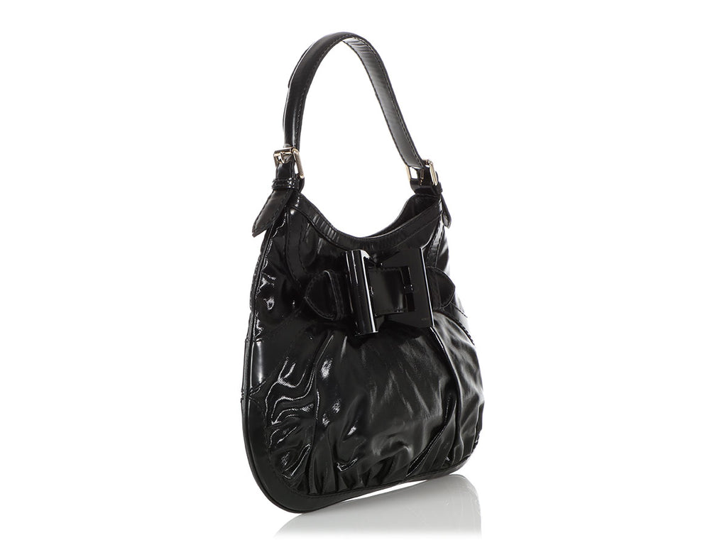 Gucci Black Dialux Queen Hobo