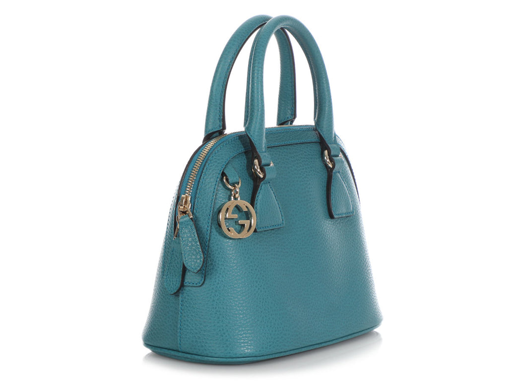 Gucci Blue Dome Top Handle Bag