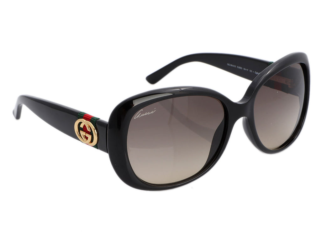 Gucci Black GG Web Sunglasses