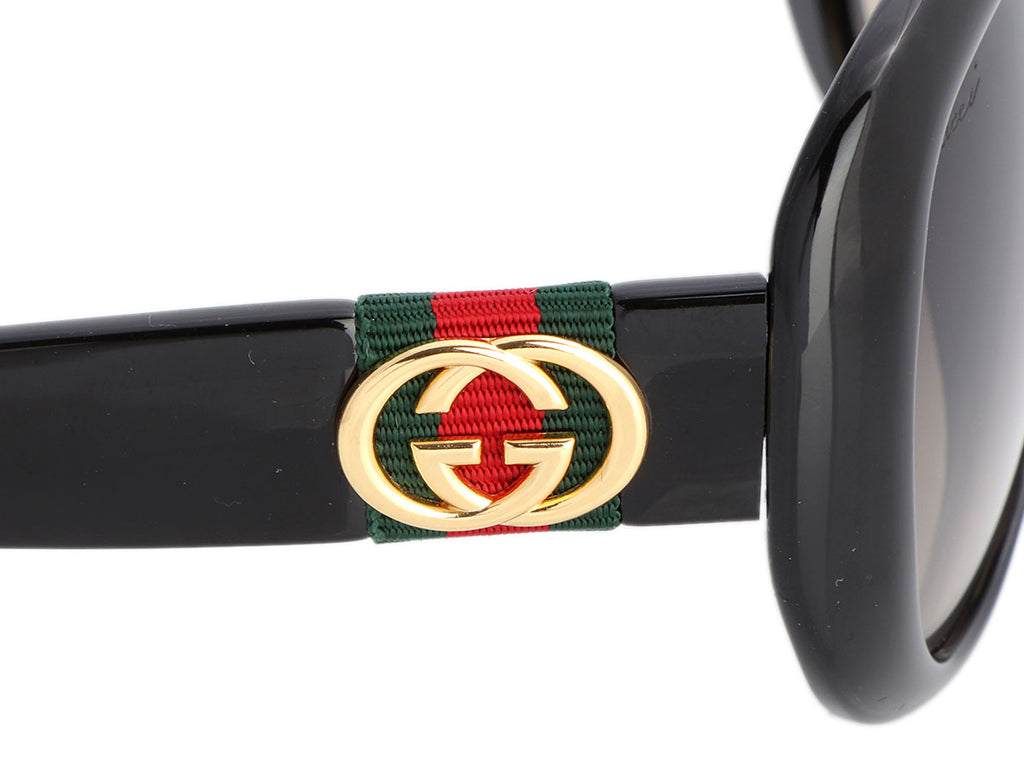 Gucci Black GG Web Sunglasses