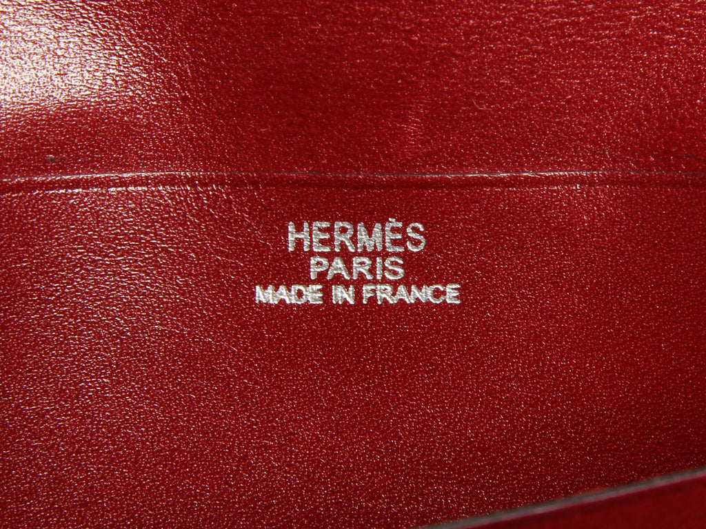 Hermès Rouge H Bearn Wallet