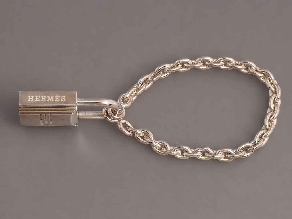 Hermès Sterling Silver Lock Charm