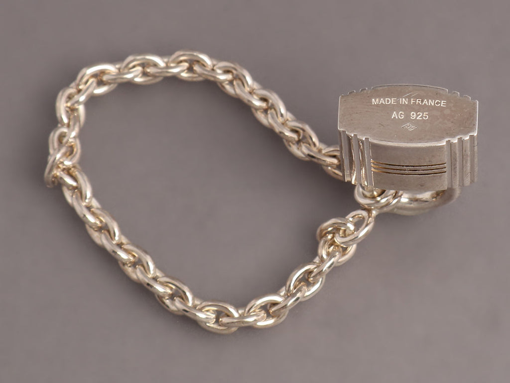 Hermès Sterling Silver Lock Charm