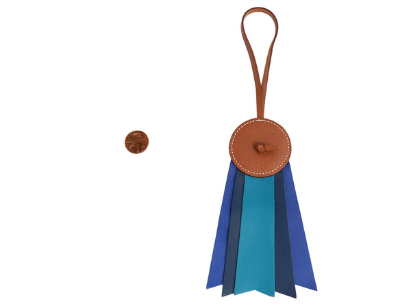 Hermès Blue Paddock Flot Ribbon Bag Charm