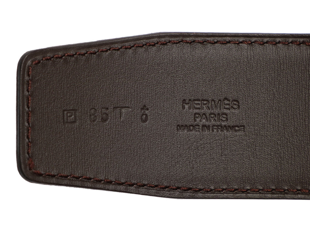 Hermès Rouge Casaque and Brown Reversible Médor Belt Kit 42mm