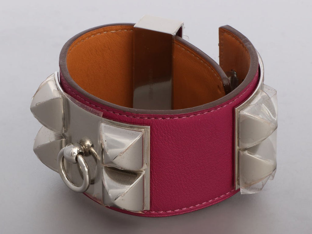 Hermès Purple Swift Collier de Chien CDC Bracelet