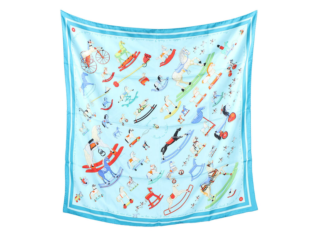 Hermès Raconte Moi Le Cheval Silk Scarf 90cm