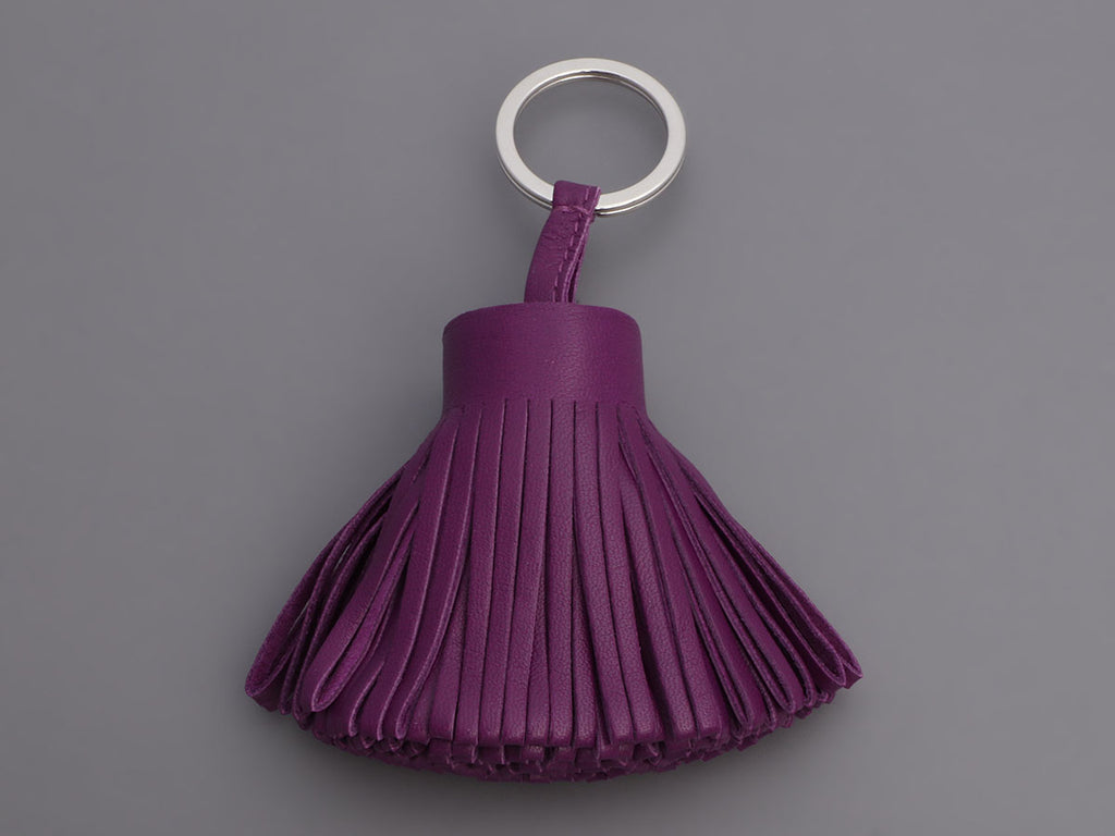 Hermès Violet Lambskin Carmen Key Ring