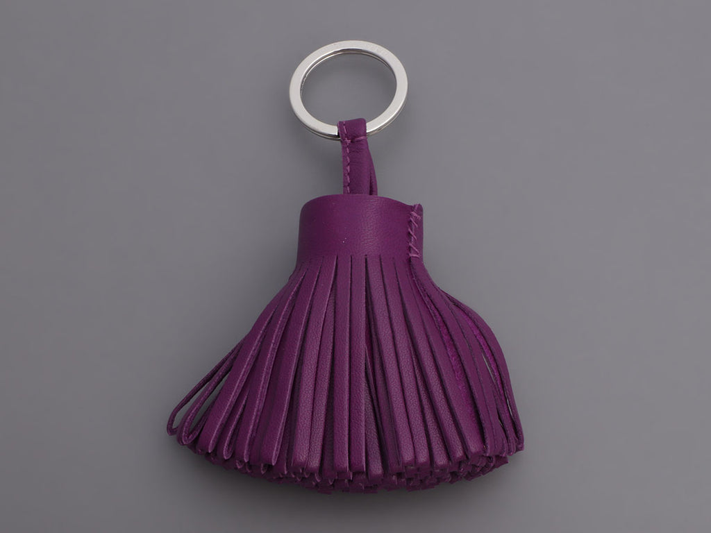 Hermès Violet Lambskin Carmen Key Ring