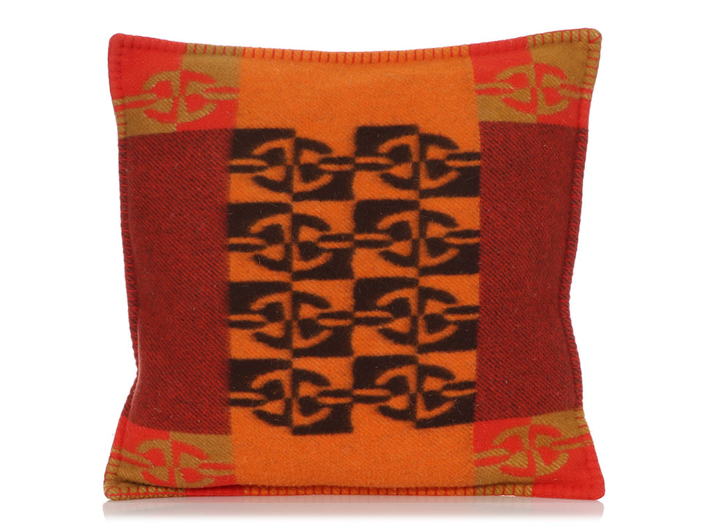 Hermès Optique Chaîne d'Ancre Throw Pillow