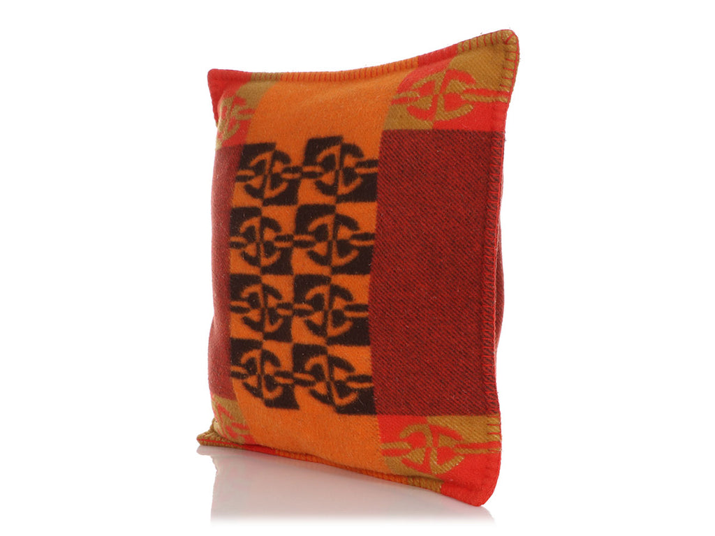 Hermès Optique Chaîne d'Ancre Throw Pillow