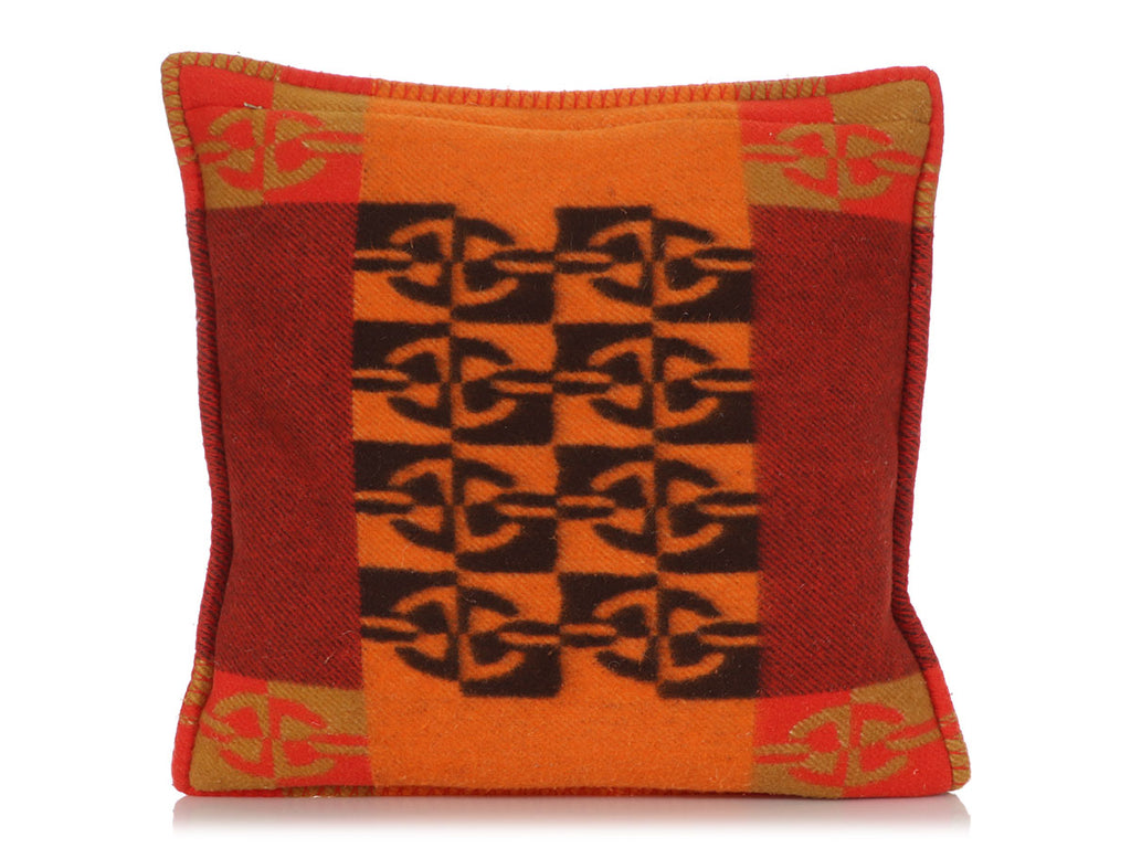 Hermès Optique Chaîne d'Ancre Throw Pillow