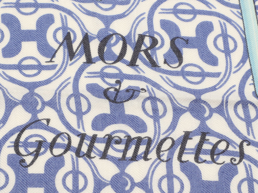 Hermès Mors et Gourmettes Cashmere Silk Shawl 140cm