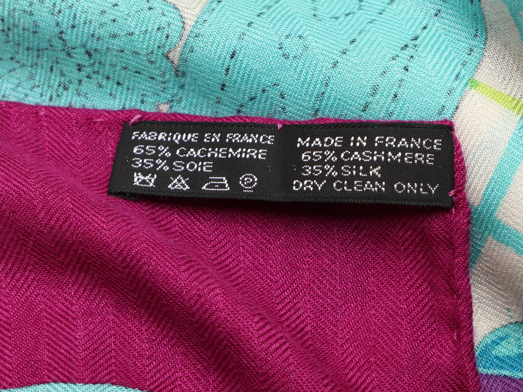 Hermès Grande Tenue Cashmere Silk Shawl 140cm