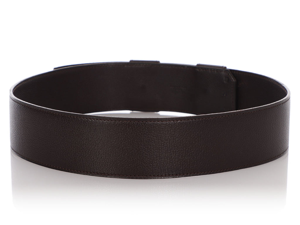 Hermès Ebène Java Leather Belt