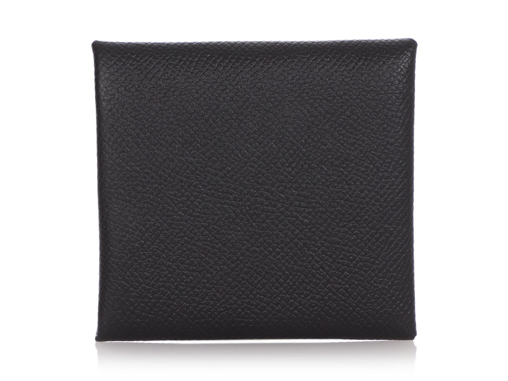 Hermès Black Epsom Bastia Coin Purse