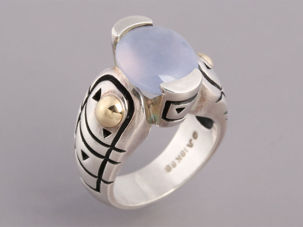 John Atencio Chalcedony Ring