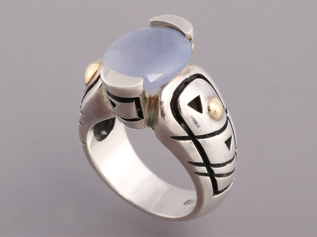 John Atencio Chalcedony Ring