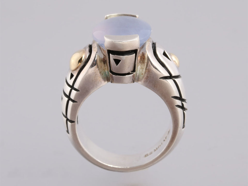 John Atencio Chalcedony Ring