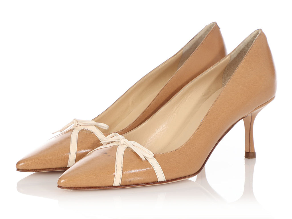 Jimmy Choo Camel Tulip Heels