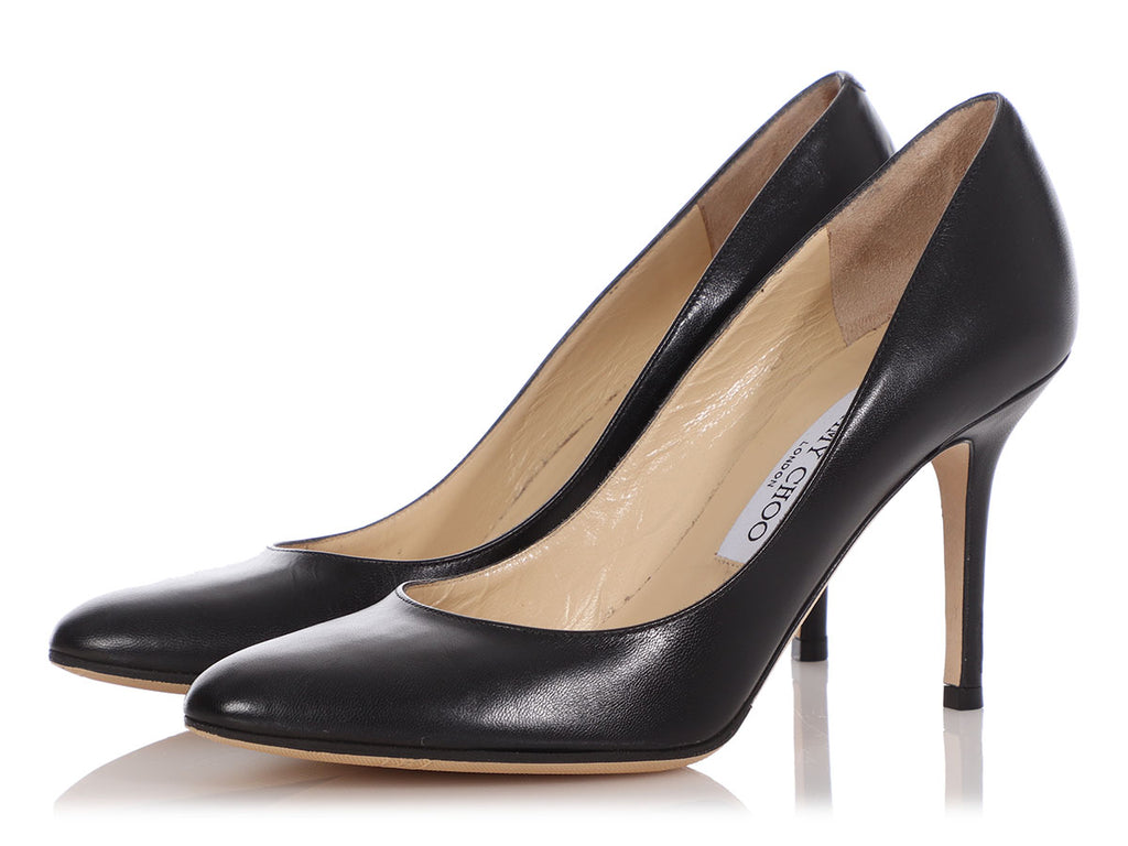 Jimmy Choo Black Gilbert Pumps