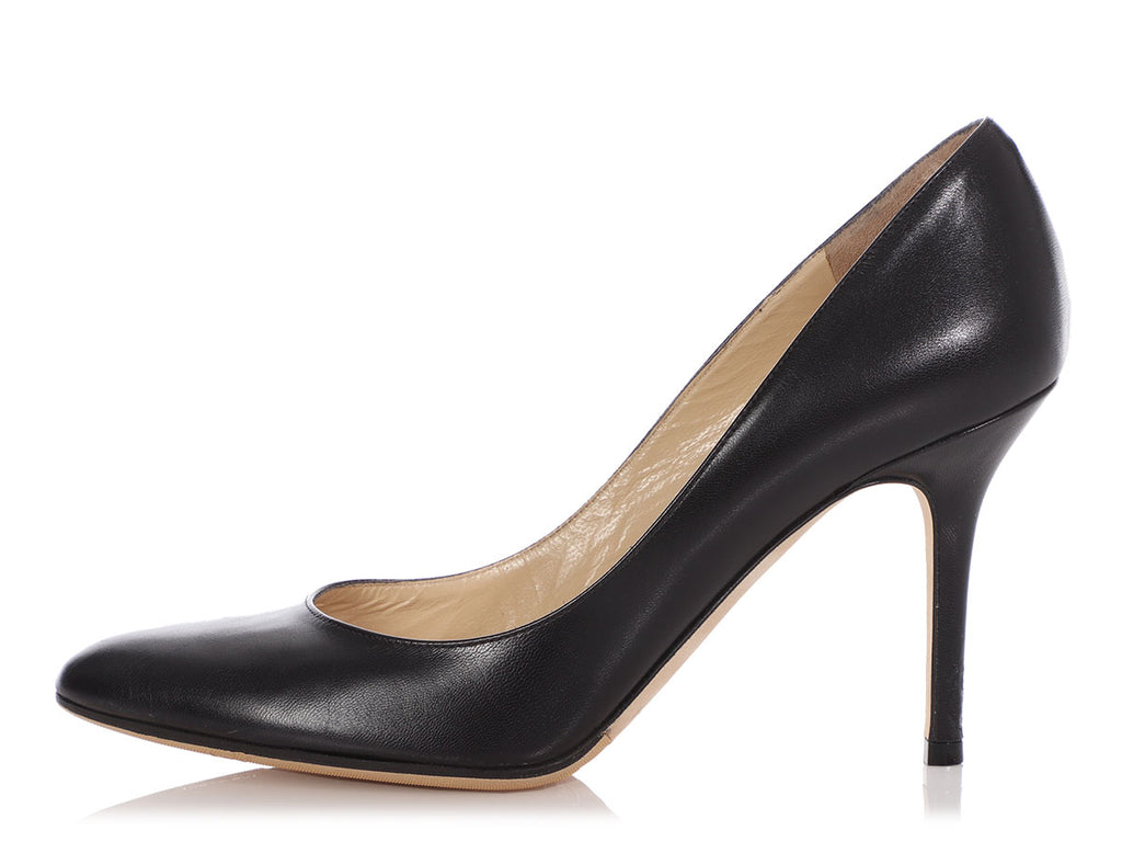 Jimmy Choo Black Gilbert Pumps