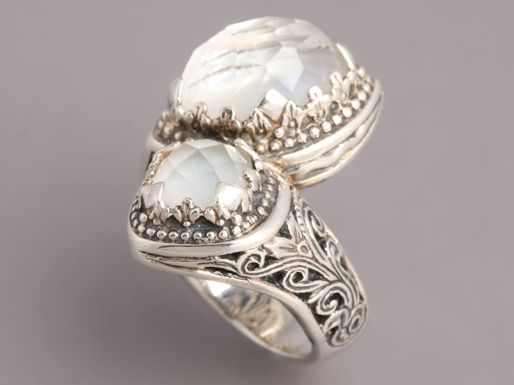 Konstantino Aura Rock Crystal Bypass Ring