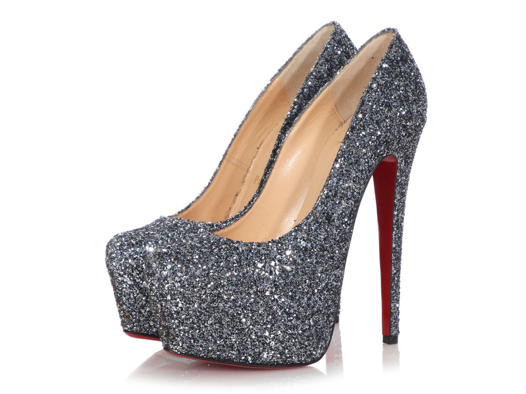 Christian Louboutin Blue Khol Daffodile Spotlight 160 Pumps