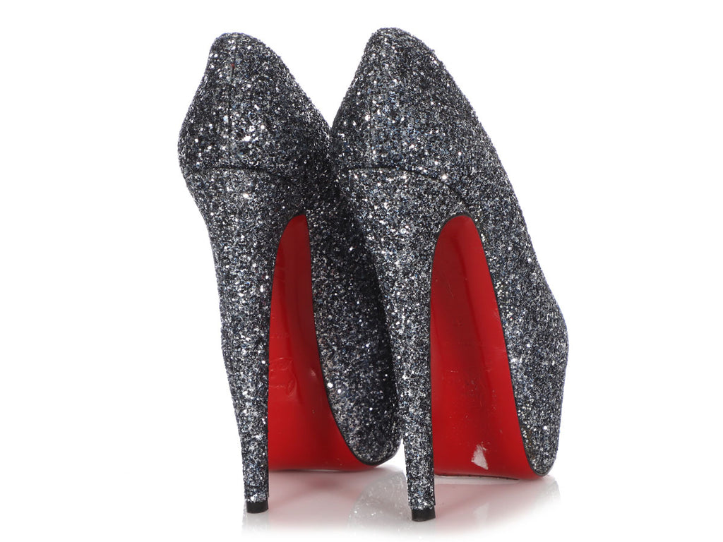 Christian Louboutin Blue Khol Daffodile Spotlight 160 Pumps