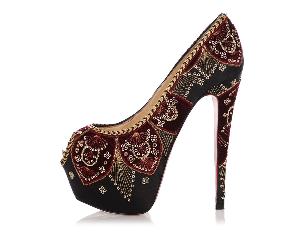 Christian Louboutin Baroque Highness Sombrero 160 Pumps