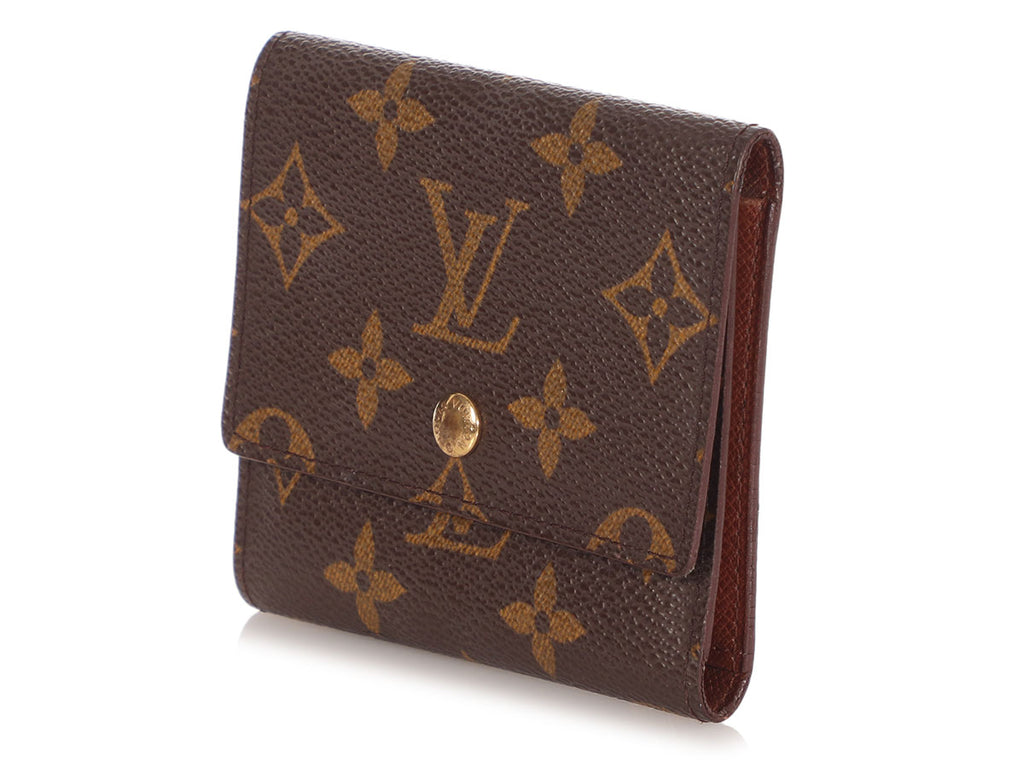 Louis Vuitton Vintage Monogram Tri-Fold Business Card Holder Wallet