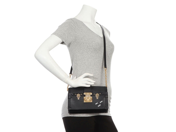 Louis Vuitton Black Epi Trunk Clutch