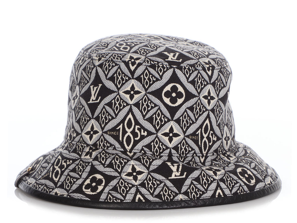Louis Vuitton Black and White Since 1854 Bucket Hat