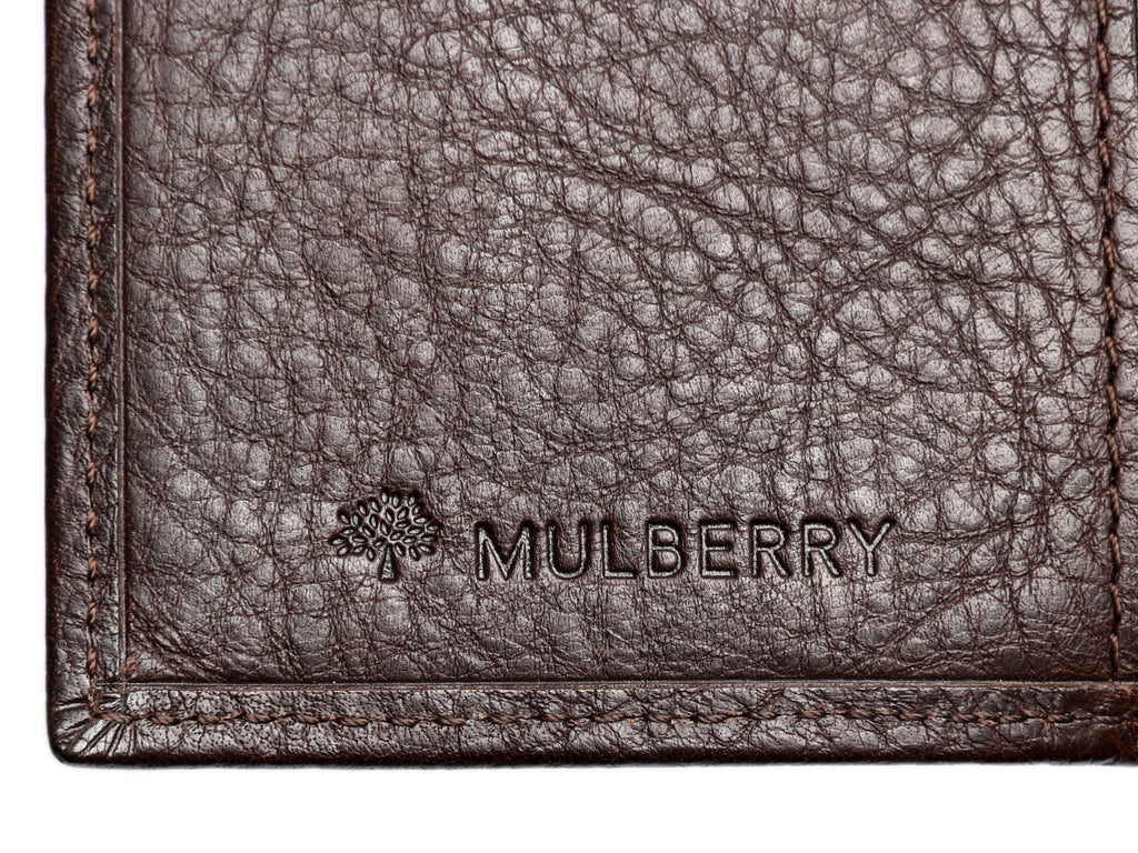 Mulberry Brown Leather Pocket Organizer