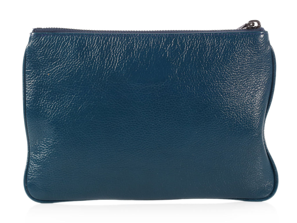 Mulberry Dark Teal Daria Pouch