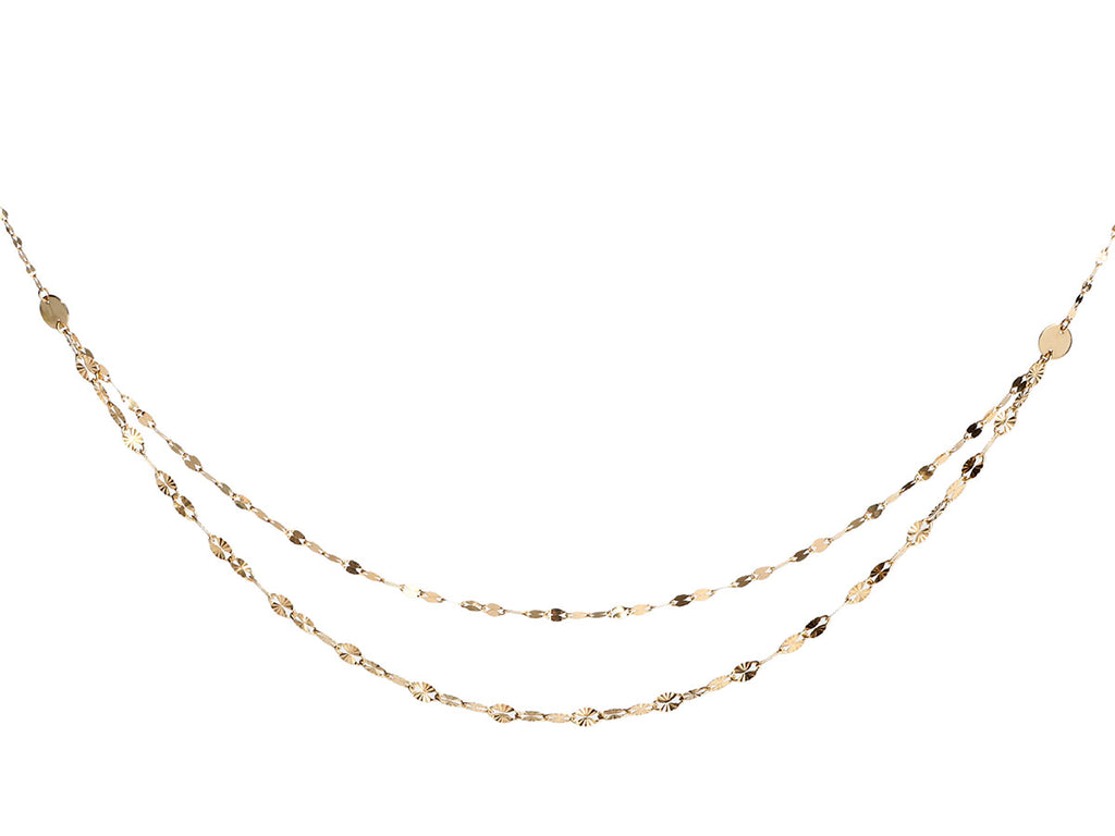 Lana 14K Gold Tiered Two-Strand Necklace