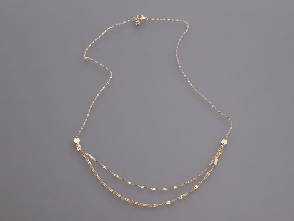 Lana 14K Gold Tiered Two-Strand Necklace