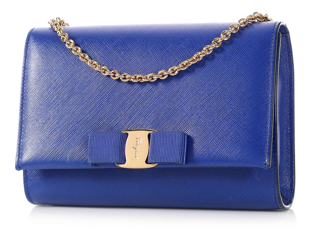 Ferragamo Zaffiro Viola Miss Vara Bag