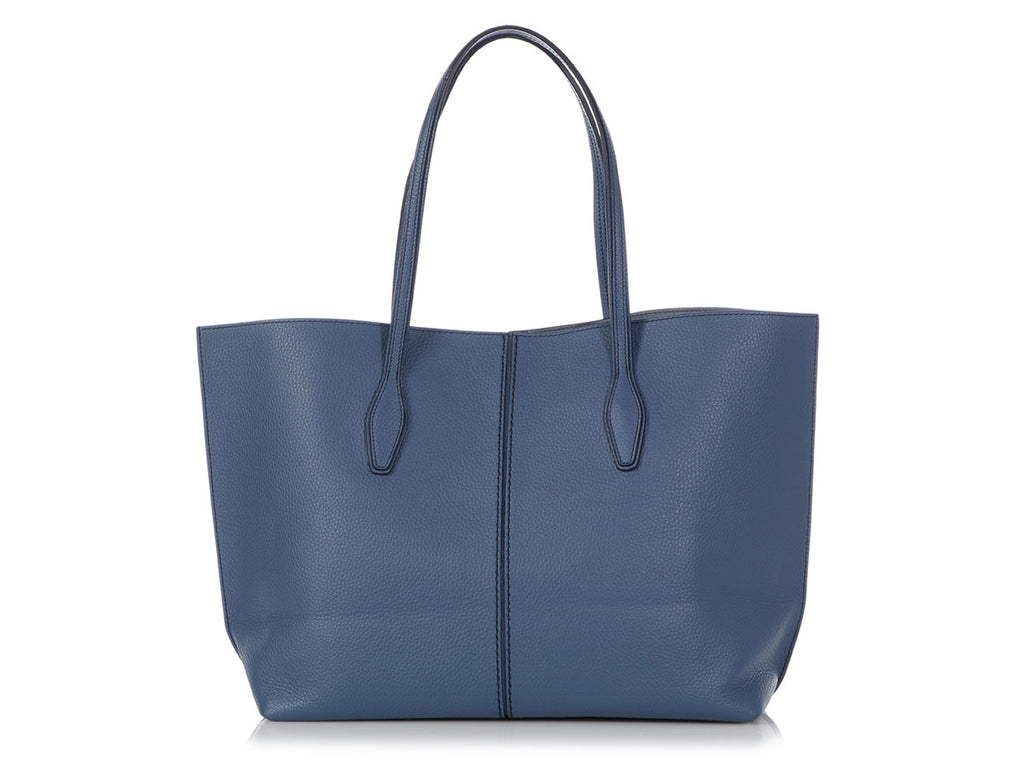 Tod’s Large Blue Joy Hammered Tote